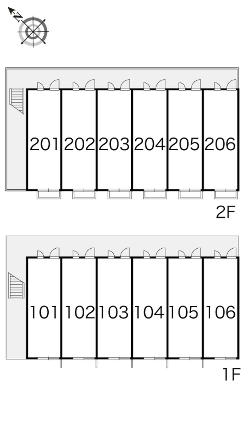 レオパレスガーデン　ワタナベ 間取配置図