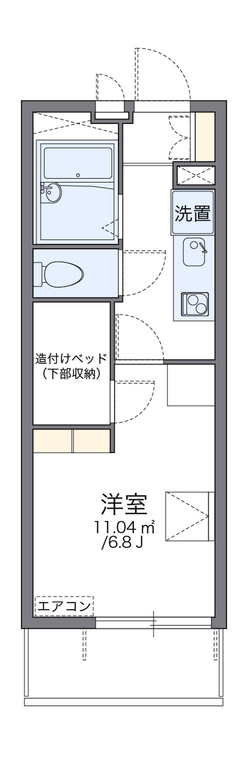 レオパレスオリビア 間取図