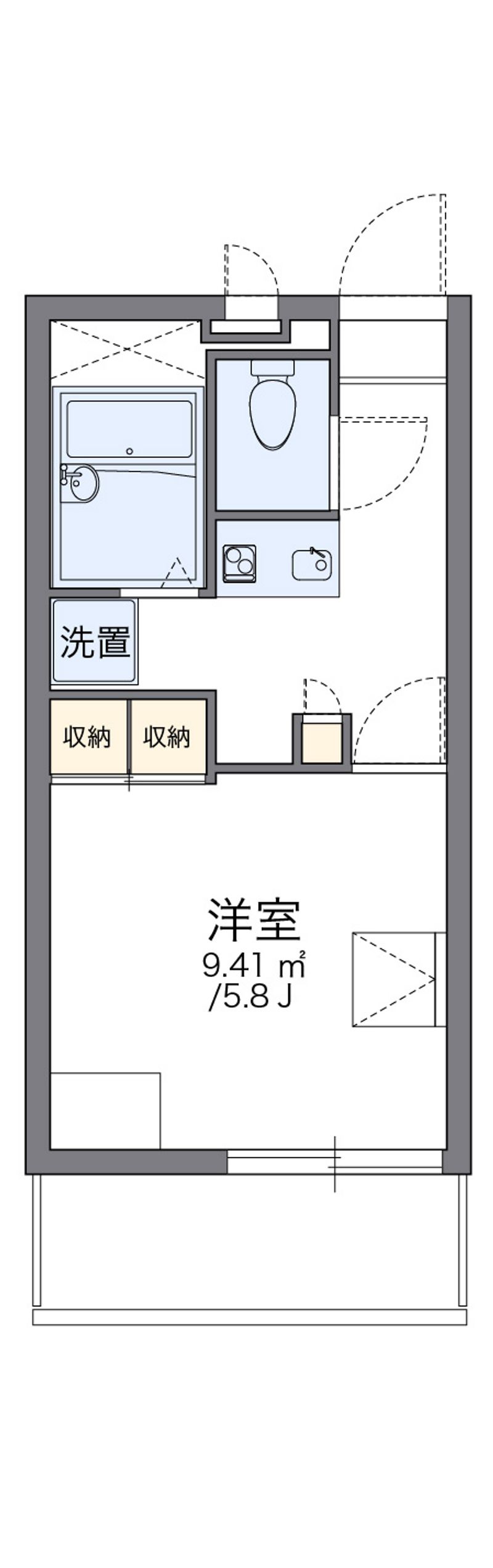 レオパレス銀河 間取図