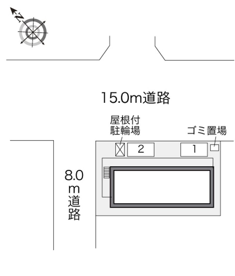レオパレスジョルダン 配置図