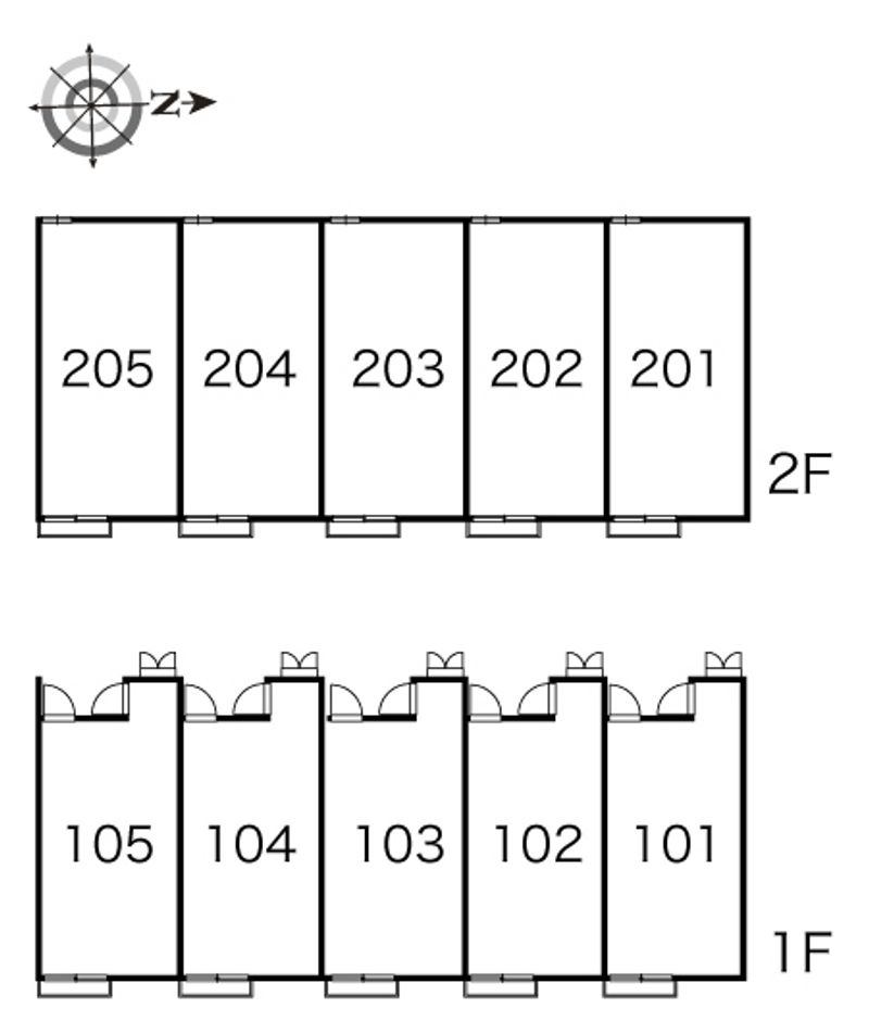 レオパレスサニーサイドハイツ 間取り配置図