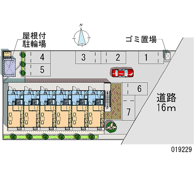 レオパレスパークウエスト開発 月極駐車場