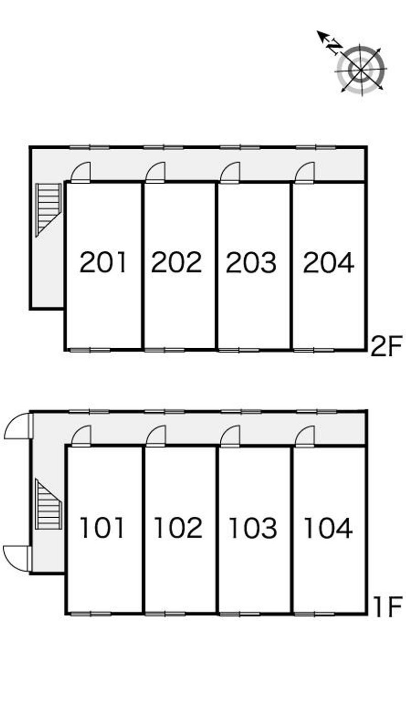 レオパレスフラクタル　ジーク 間取り配置図