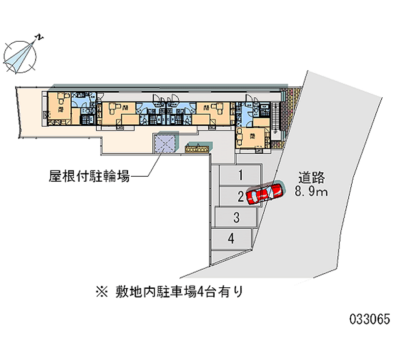 レオパレスピアチェーレ南通り 月極駐車場