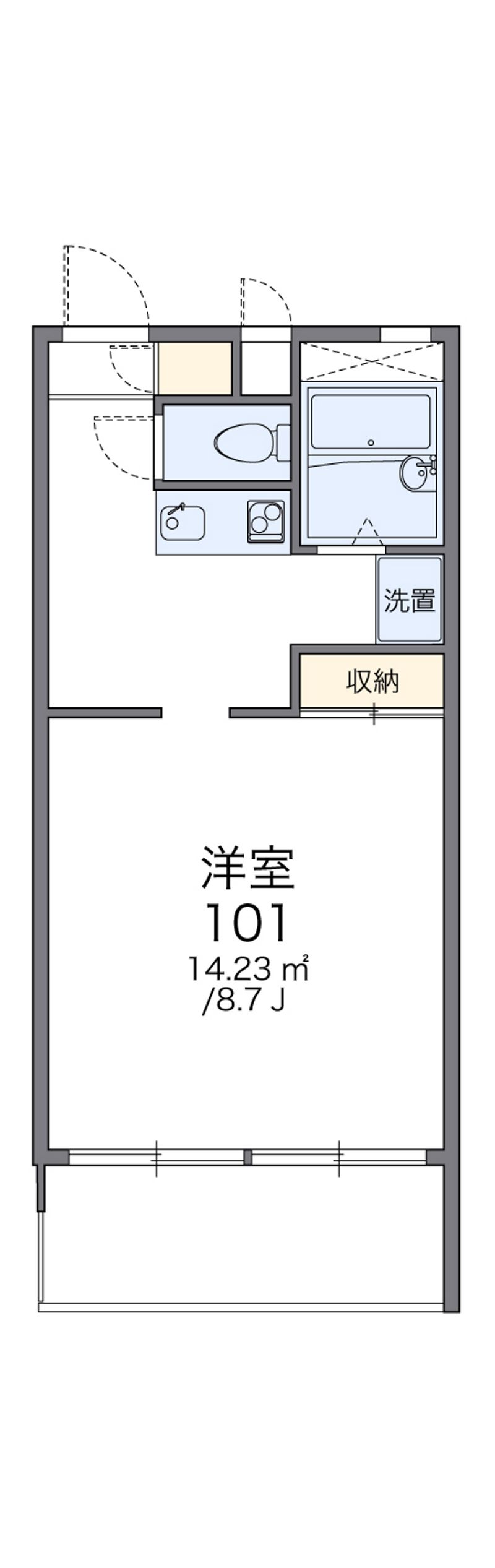 レオパレス井野 間取図
