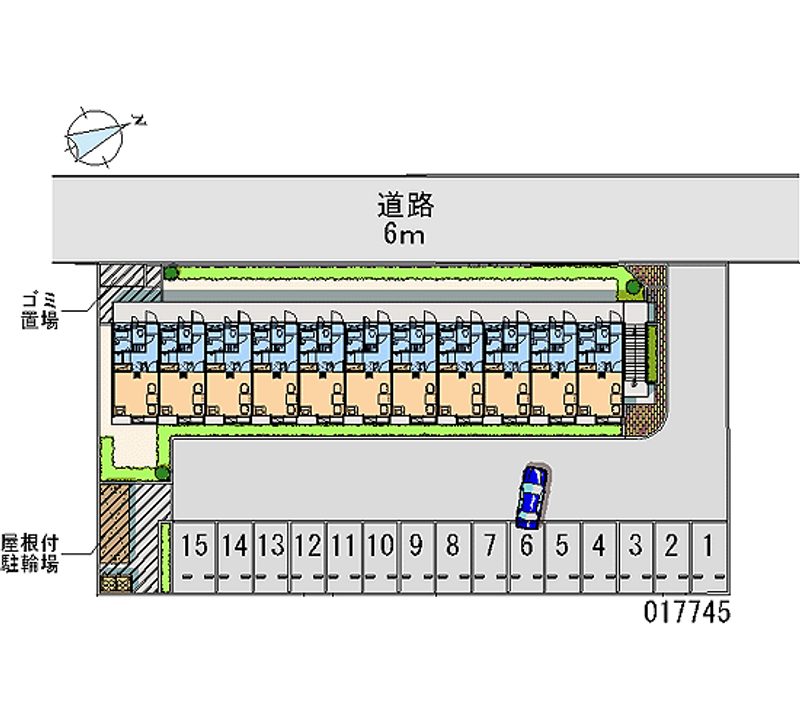 レオパレスサンハイム 月極駐車場