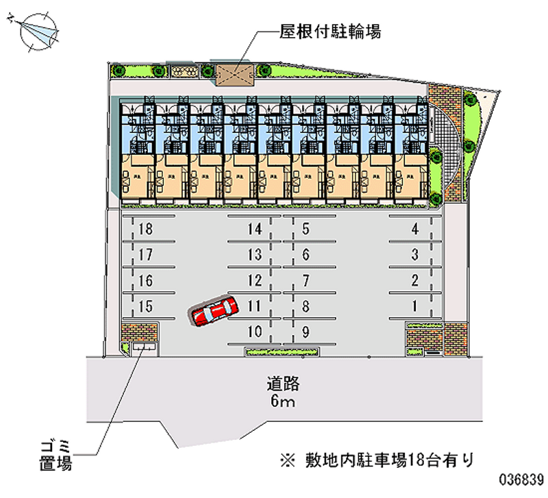 レオパレス島田 月極駐車場