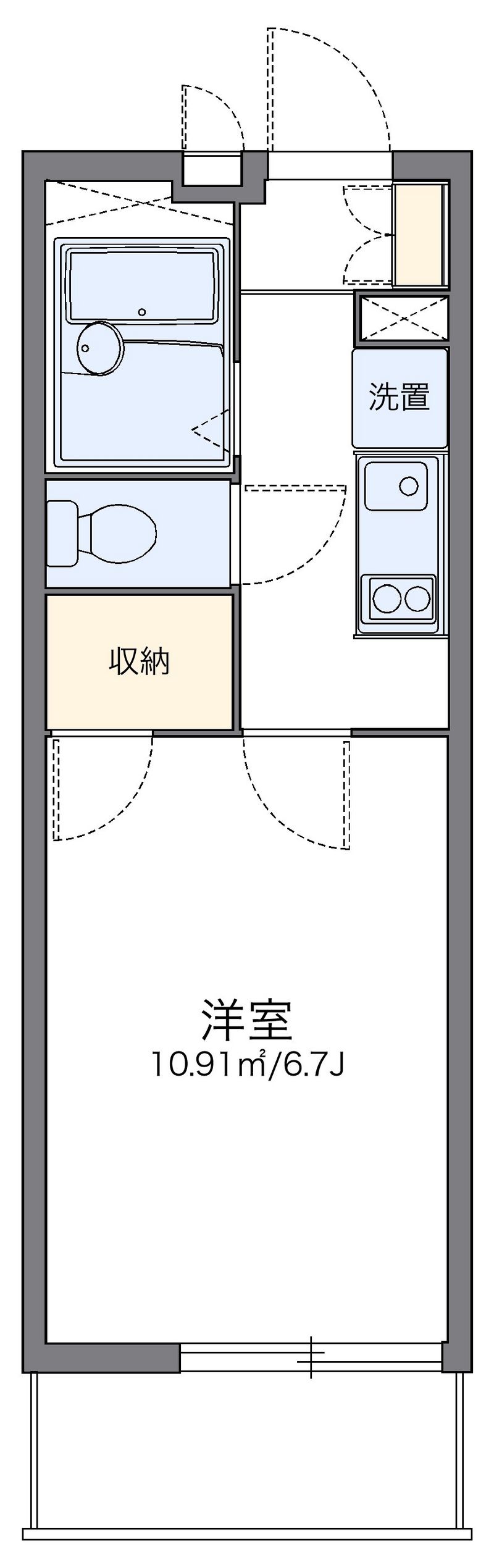 レオパレスメーシア公園台Ⅰ 間取図