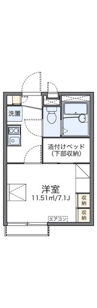 レオパレス多摩ハッピーランド 間取り図