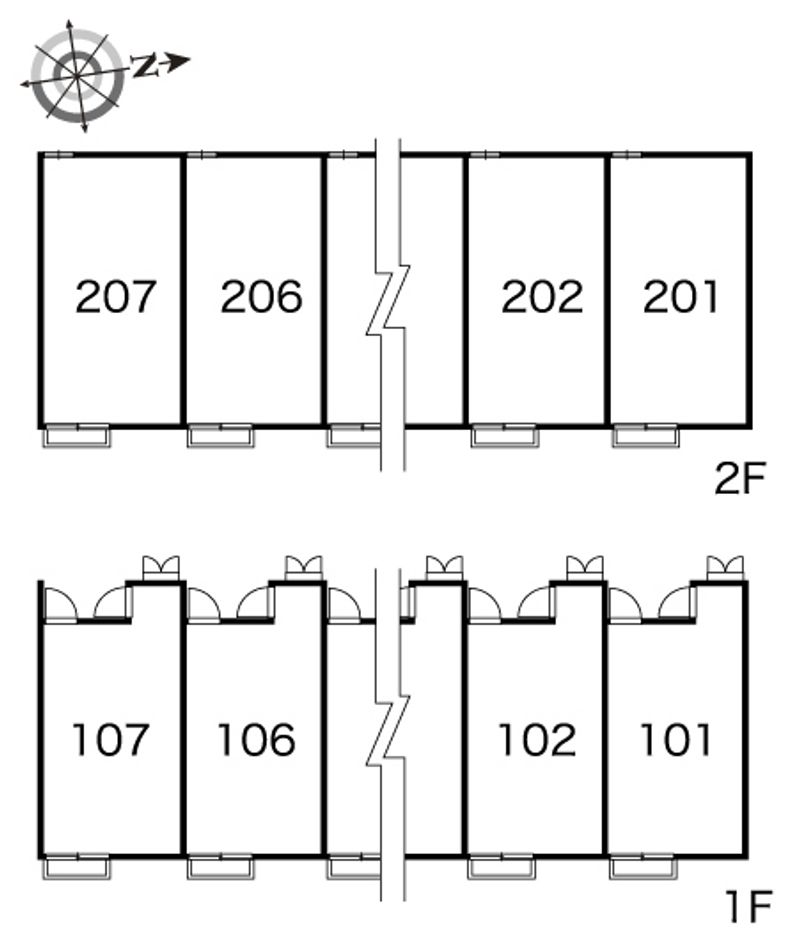 レオパレスグランデ 間取り配置図