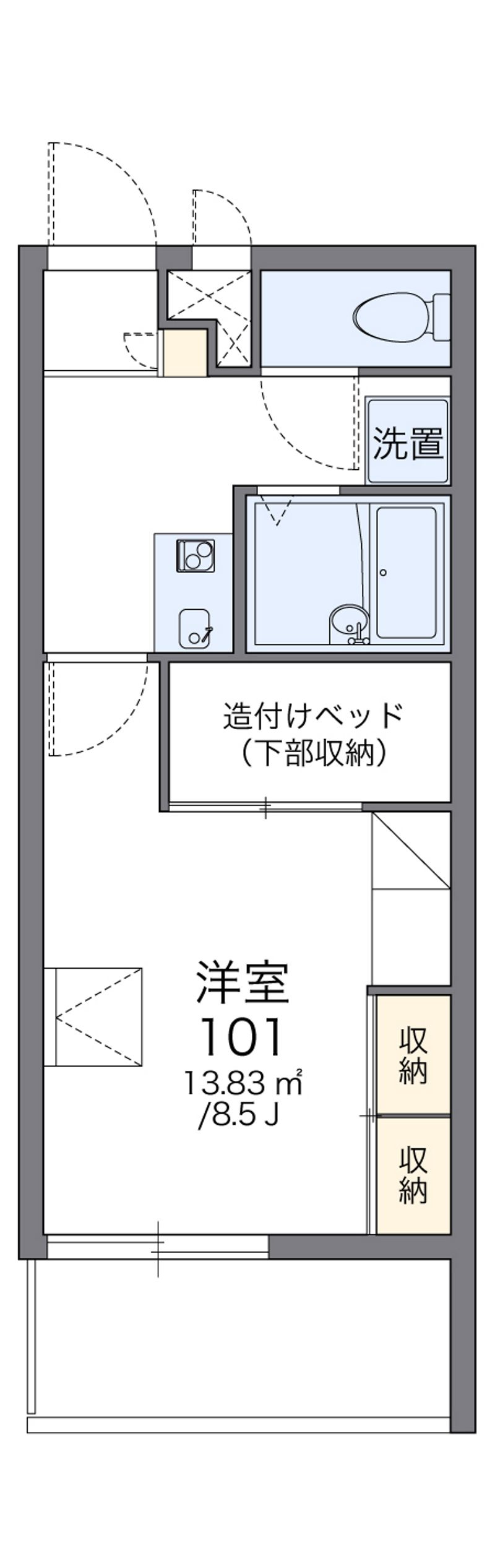 レオパレスＵＥＨＡＲＡ 間取図