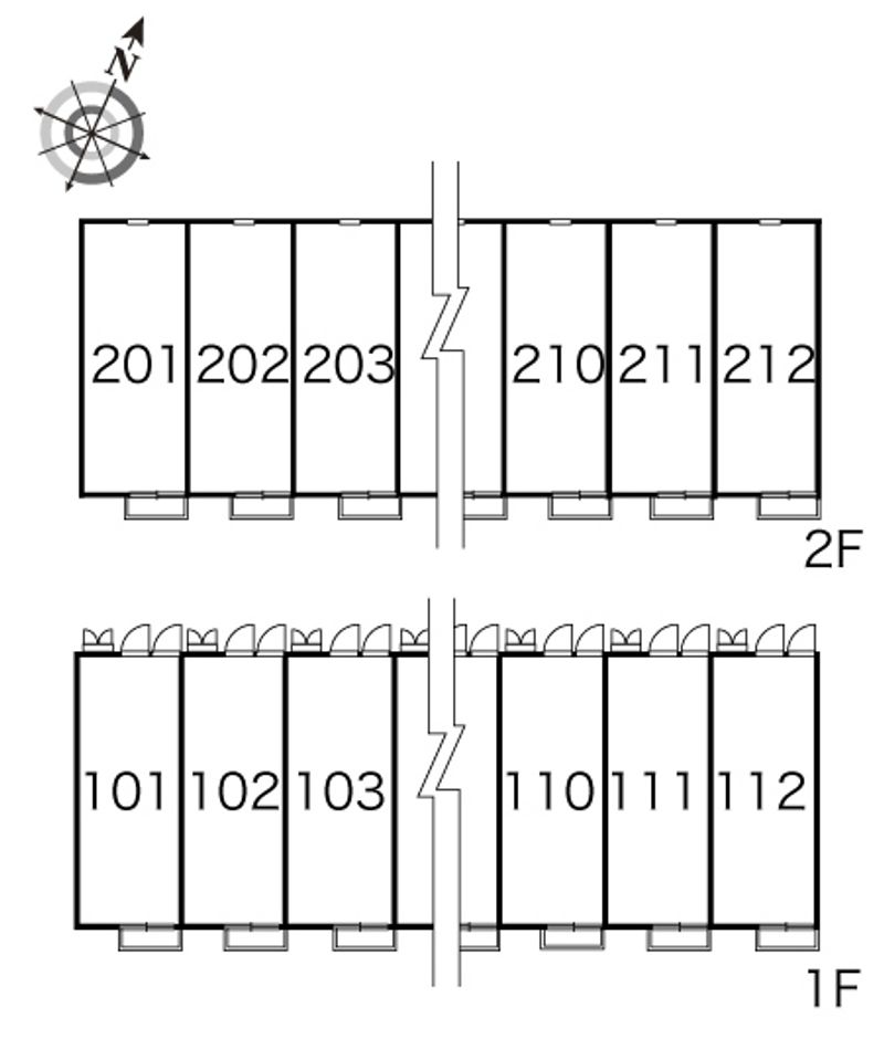 レオパレスＧ 間取配置図