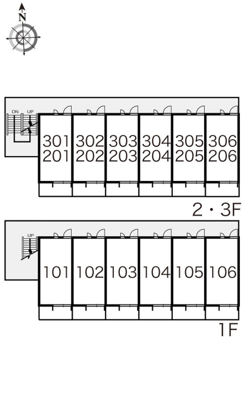レオパレスボヌール 間取り配置図