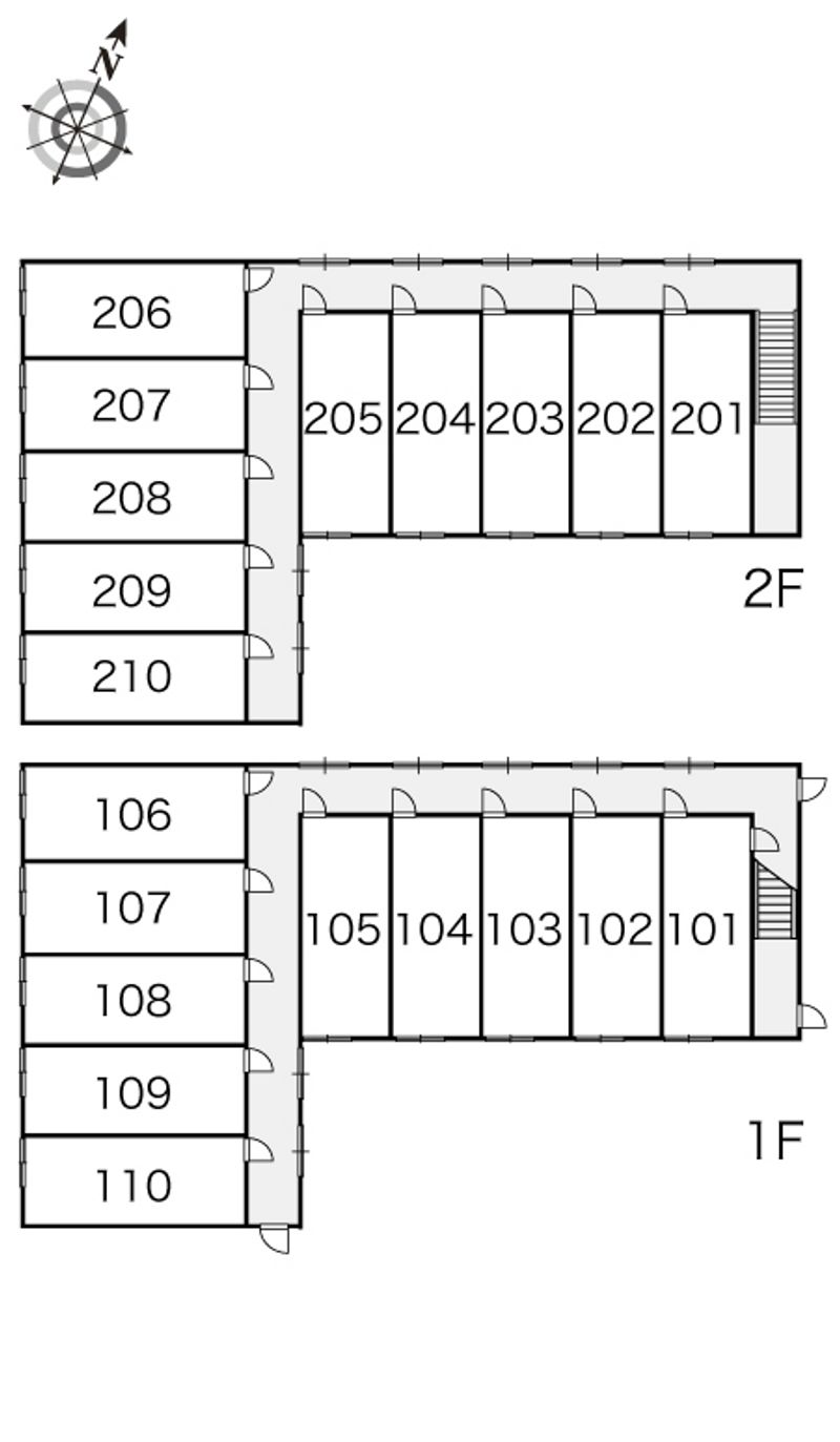 レオパレス珠エリーズ 間取配置図