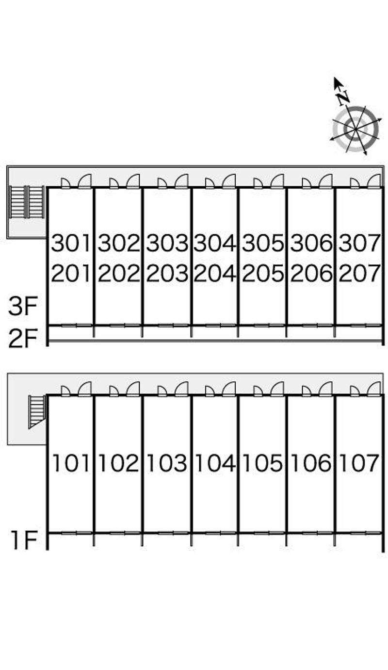 レオパレスグラン　アプリコ 間取り配置図