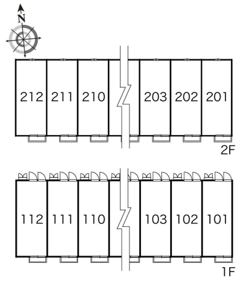 レオパレスＫｅｉⅢ　　　 間取り配置図