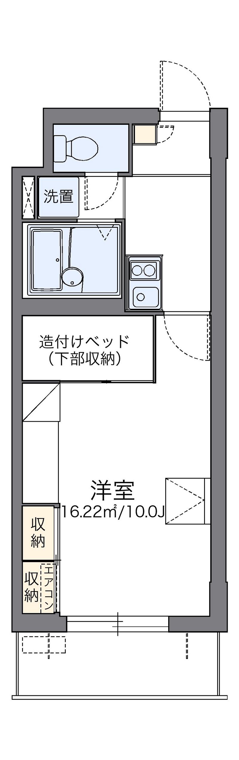 レオパレスパルコートＣ 間取図