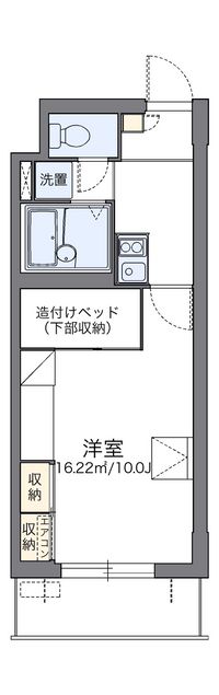 レオパレスパルコートＣ 間取り図