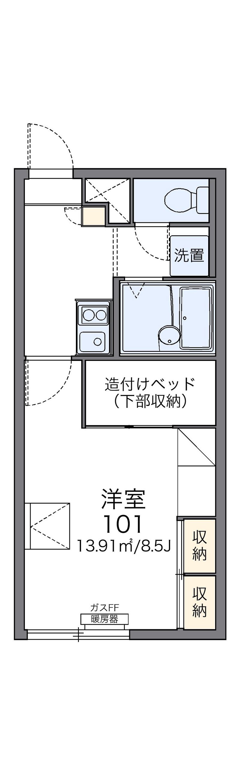 レオパレスＪ＆Ｋ 間取図