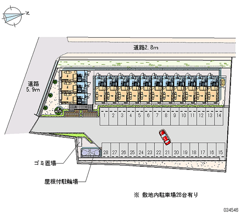 34546 Monthly parking lot