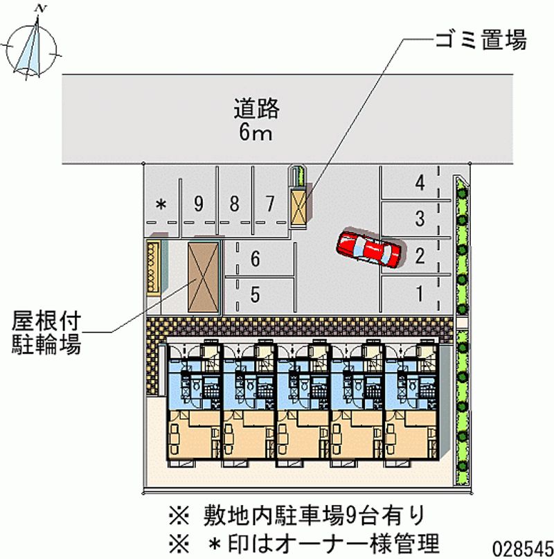 レオパレスメゾンＴ 月極駐車場