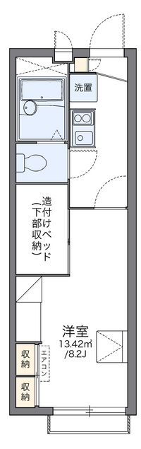 レオパレス津田山手 間取り図