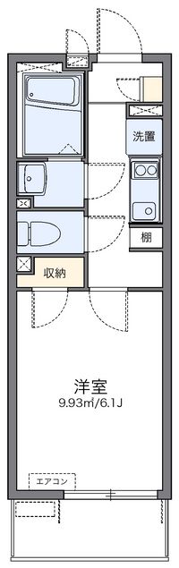 レオネクスト原木中山駅 間取り図