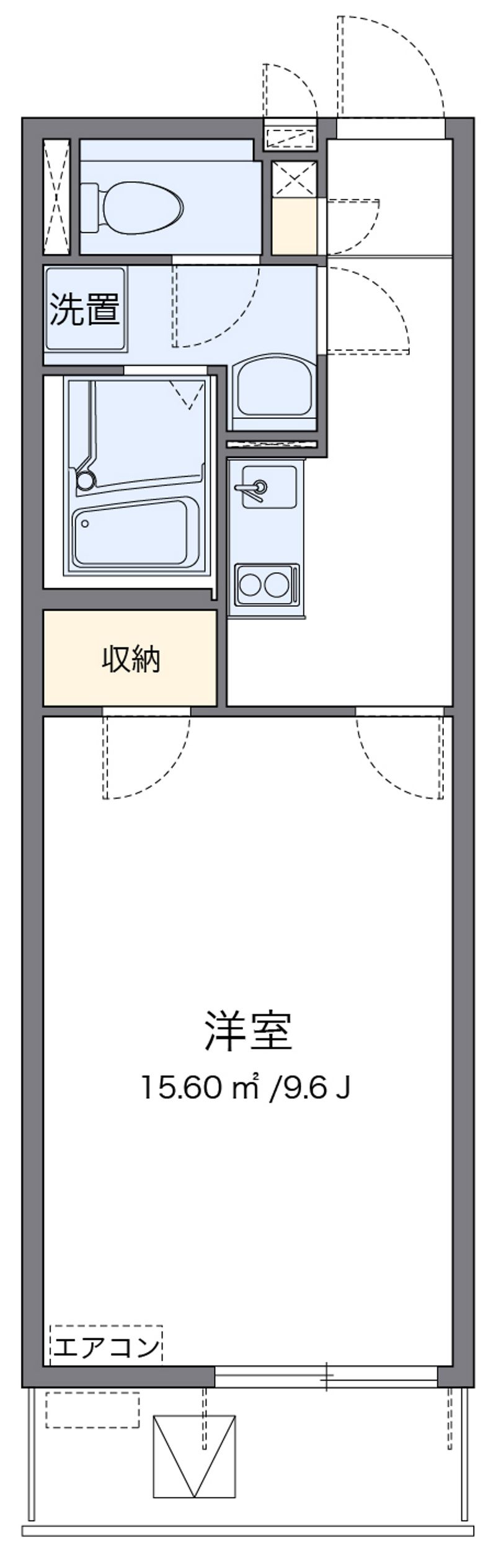 クレイノＲＯＵＴＥ　１６ 間取図