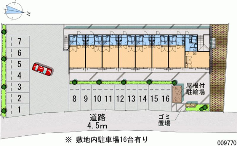 レオパレス梶栗 月極駐車場