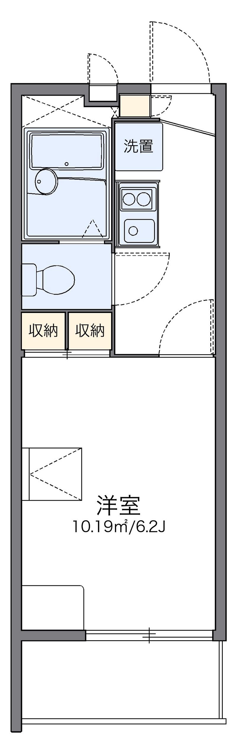 レオパレスドレ　フルール 間取図