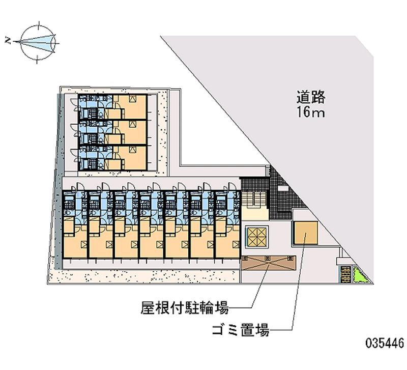 レオパレスパークビュー 区画図