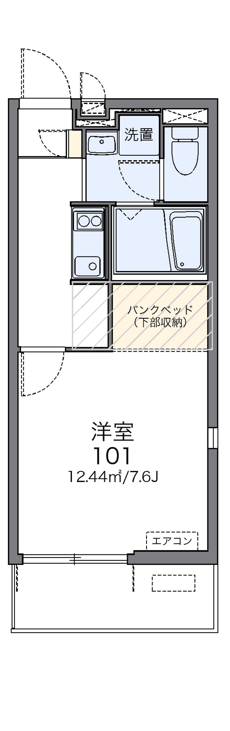 レオネクスト黄金屋２ 間取図