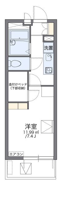 レオパレス龍門 間取り図