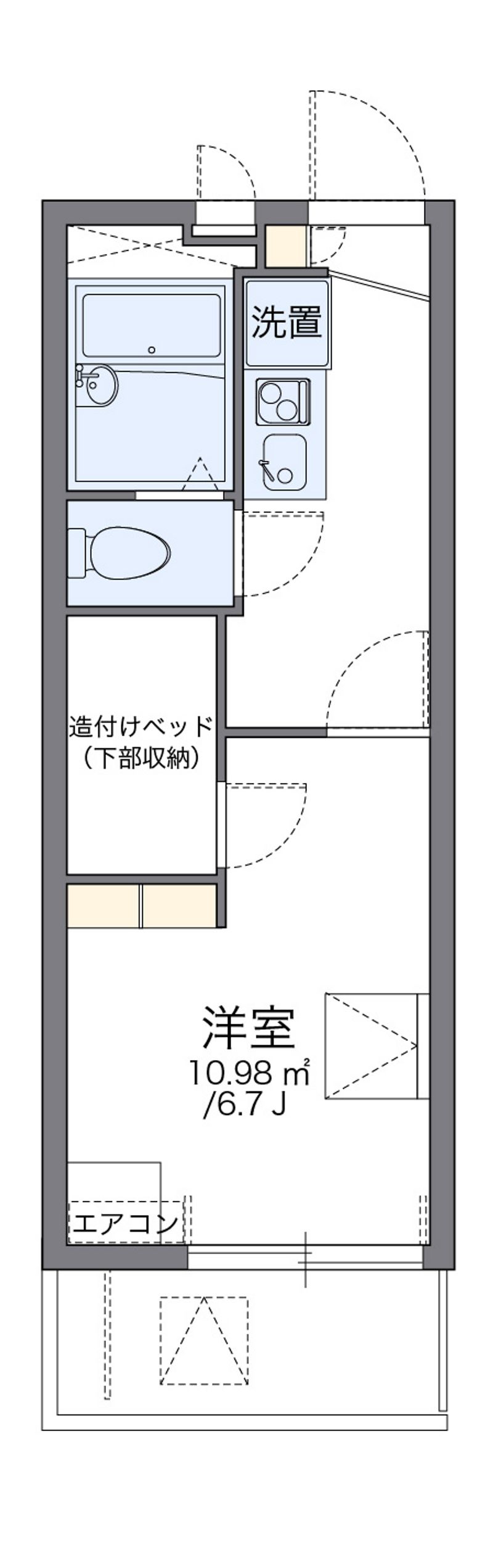 レオパレス葵 間取図