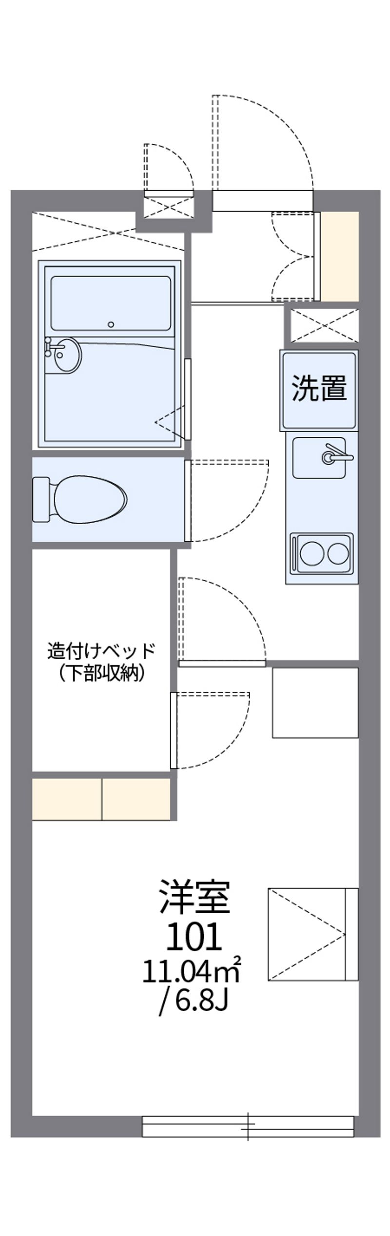 レオパレス新山下 間取図