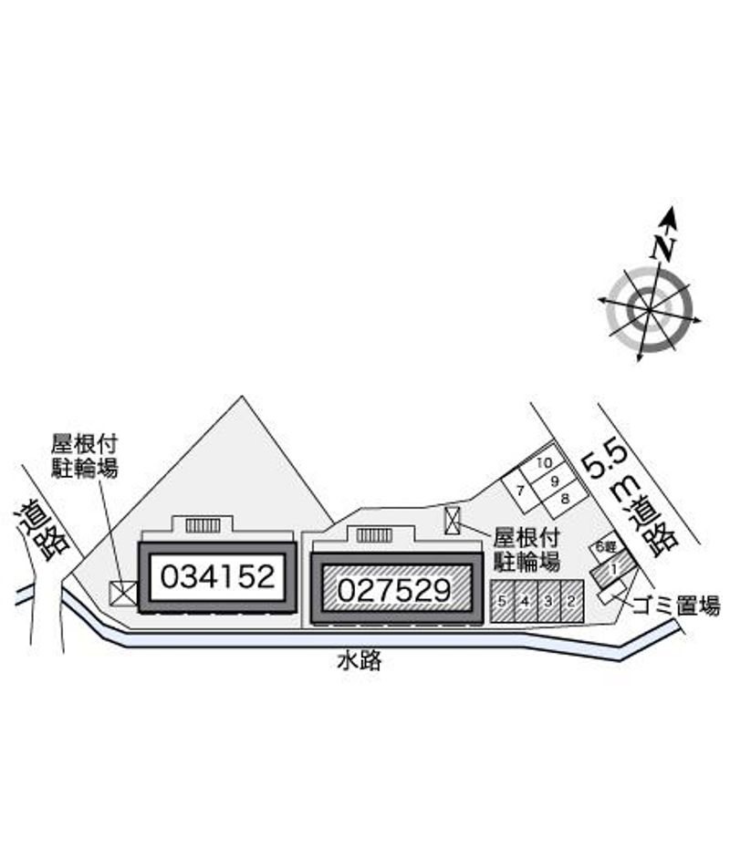レオパレスアクアマリン 配置図