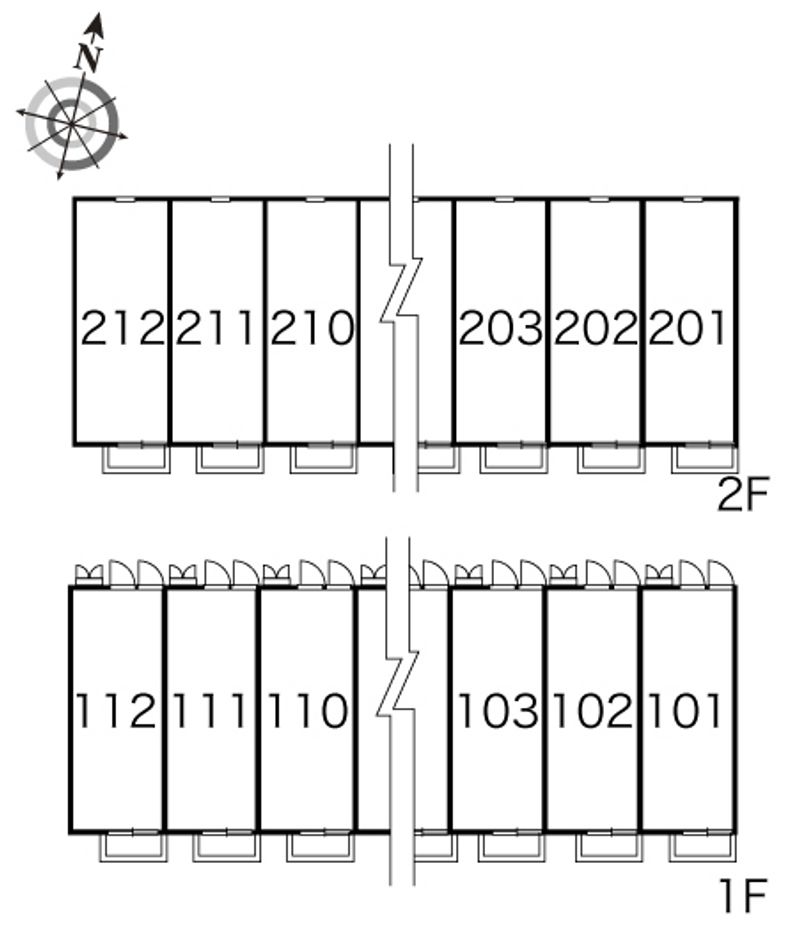 レオパレス瑞浪 間取配置図