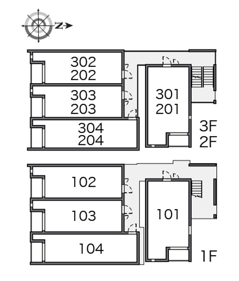 ミランダエレガンスⅡ 間取配置図