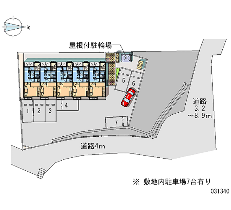 レオパレスサニーサイドハイツ 月極駐車場