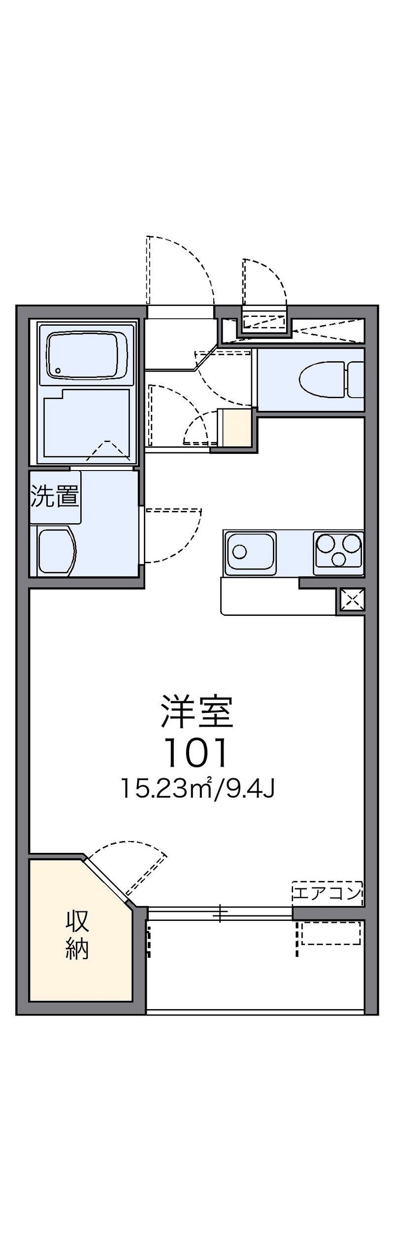 レオネクストレークサイドナカノ 間取図