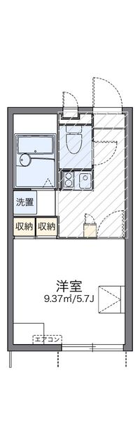 レオパレスベルウッド 間取り図