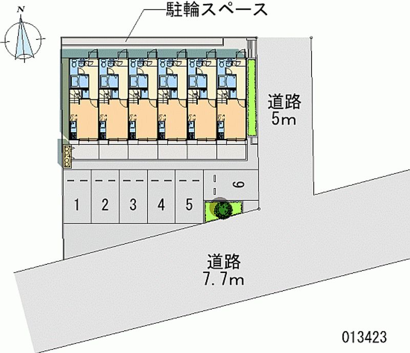 レオパレスフォレストコート 月極駐車場