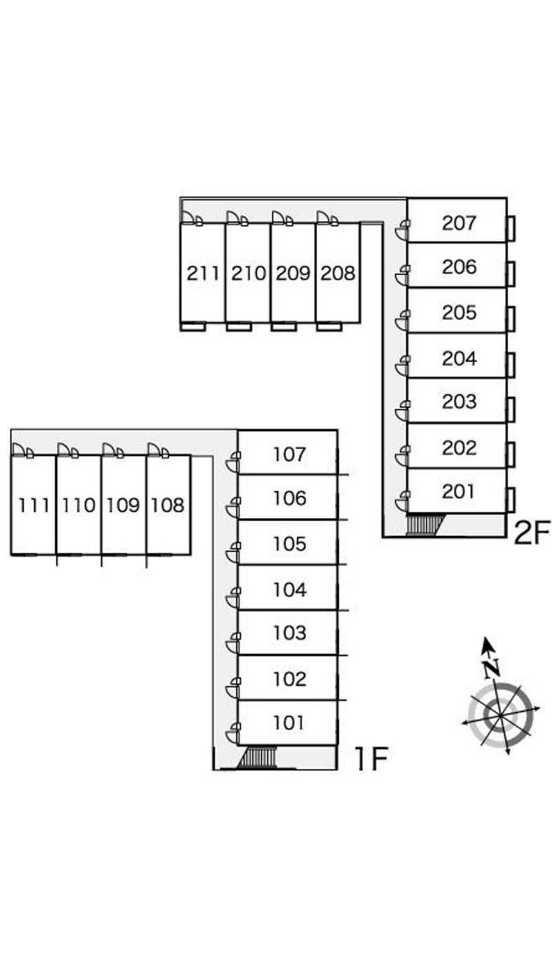 レオパレスＫＩＴＡＩＣＨＩ 間取配置図
