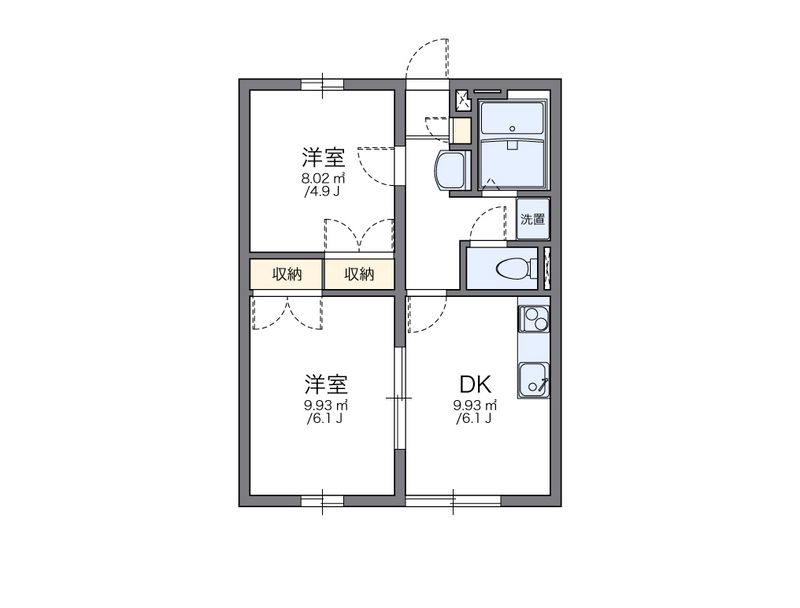レオパレスＷＩＮＧ 間取図