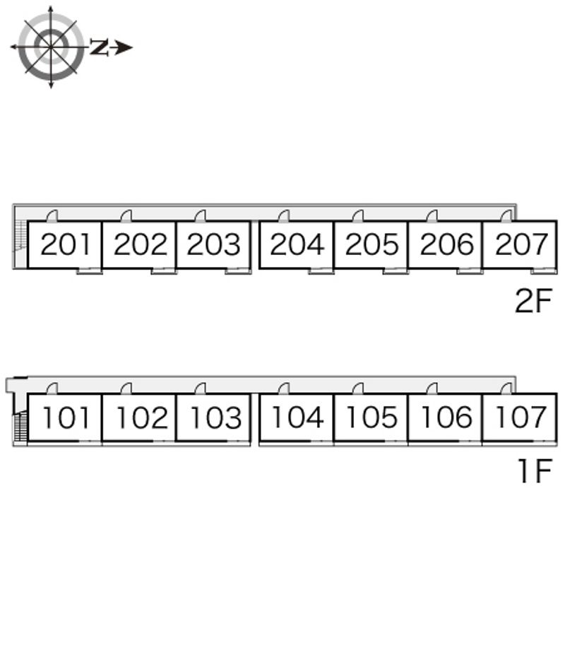 レオパレスエザーンス 間取配置図