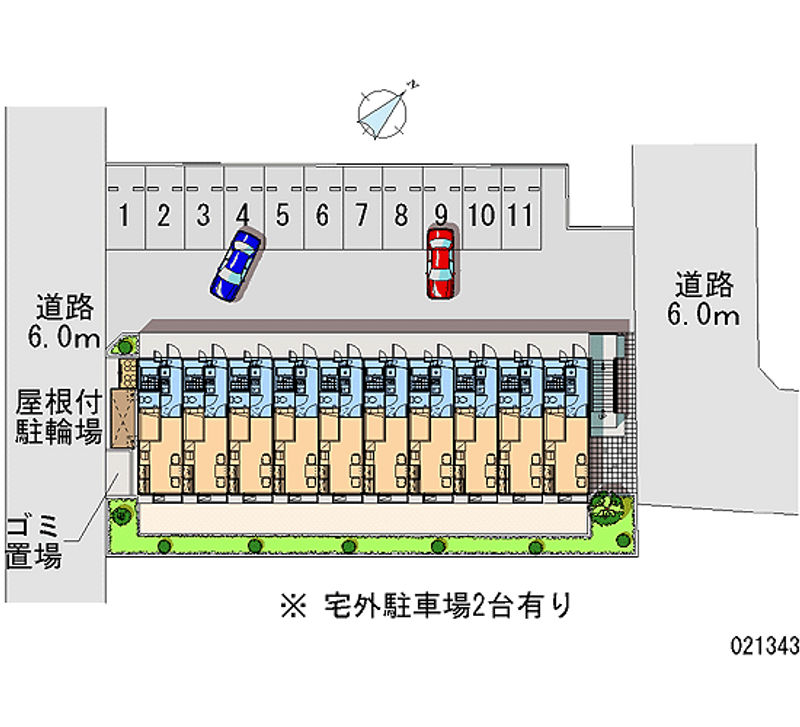 レオパレス植木 月極駐車場