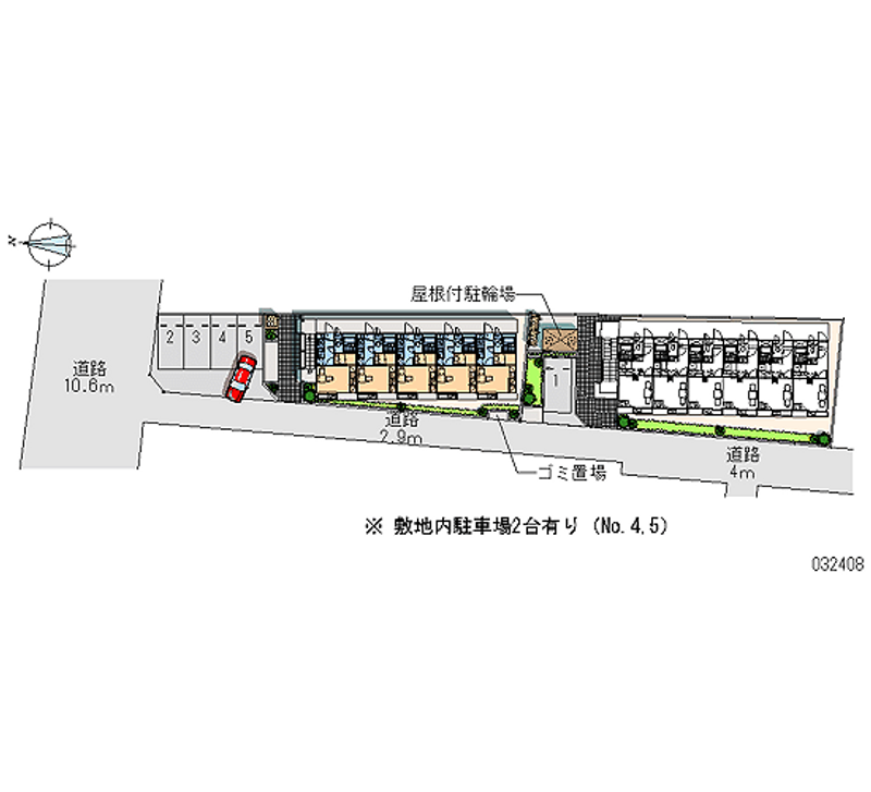 レオパレスフローラＡＩ 月極駐車場