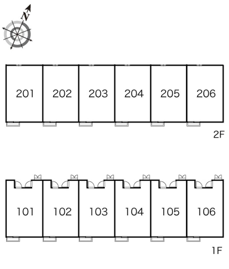 レオパレスエステートⅡ 間取り配置図