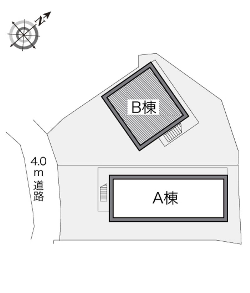 レオパレスアーク富岡Ⅱ 配置図
