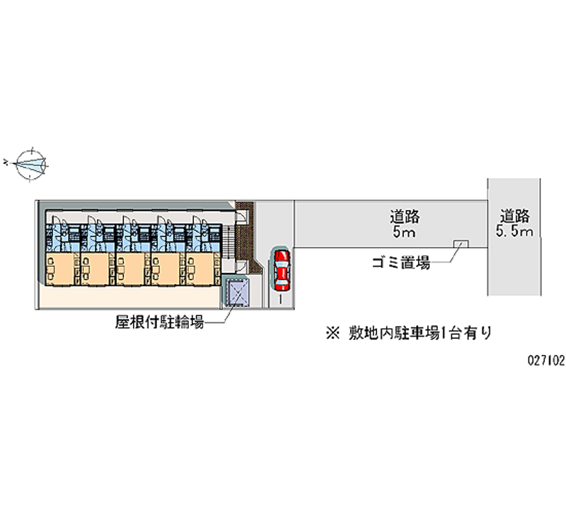 レオパレススターラポラ 月極駐車場